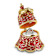 BELLE Festive Bell Trinket Box with Ring Insert