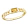 Citrine 10K Yellow Gold Link Ring 0.34ctw