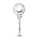 Sterling Silver Rhodium-plated LogoArt University of Kentucky Small
Dangle Bead