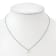 Rhodium Over 14K Gold 1/4 ct. 4.0mm Round G H I True Light Moissanite
Solitaire Pendant with Chain