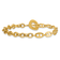 14K Yellow Gold Anchor and Cable Link 7.5 inch Toggle Bracelet
