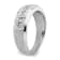 Rhodium Over 14K White Gold Lab Grown Diamond SI1/SI2, G H I, Men's Ring
