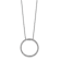 Rhodium Over 10k White Gold 0.6 ctw Diamond Circle Pendant with 18 inch
Cable Chain