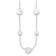 14K Yellow Gold Mother of Pearl 24 Inch Necklace