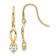 14k Yellow Gold Cubic Zirconia Dangle Earrings