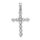 Rhodium Over 10k White Gold 0.50 ctw Diamond Cross Pendant