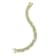 CZ Pave Classic Chain Bracelet In 14K Gold Over Sterling Silver