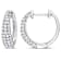0.40ctw Created Moissanite Hoop Earrings in Sterling Silver