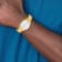 Mens Charles Hubert Gold Plated Stainless Steel Silver-tone Dial Watch