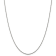 Rhodium Over Sterling Silver 1.5mm Diamond-cut Rope Chain