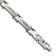 White Cubic Zirconia Stainless Steel Men's Bracelet