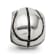 Sterling Silver Basketball Bead