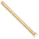 14K Two-tone Gold 15.4mm Hand-polished Rounded Curb Link Bracelet