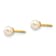 14K Yellow Gold Freshwater Cultured Pearl Earrings