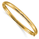 14k Yellow Gold 4.75mm Diamond-Cut Fancy Hinged Bangle Bracelet