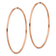 14k Rose Gold 2" Polished Hoop Earrings