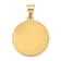14k Yellow Gold Polished and Satin Round Saint Magdalena Medal Pendant
