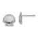 Rhodium Over 14K White Gold Textured Scallop Shell Stud Earrings