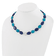 Sterling Silver Hematine, Jadeite, Lapis, Quartz with 2-inch Extension Necklace