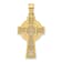14K Yellow Gold Celtic Cross Pendant