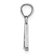 Rhodium Over 14k White Gold Polished Block Letter A Initial Pendant