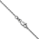 Rhodium Over 10k White Gold 1.15mm Solid Diamond-Cut Rope 24 Inch Chain