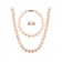 7-7.5mm Pink Cultured Freshwater Pearl 14k Yellow Gold Jewelry Set
