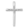 Rhodium Over 10k White Gold Diamond Cross Chain Slide Pendant