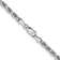 Rhodium Over 14k White Gold 3.75mm Solid Diamond-Cut Rope 20 Inch Chain