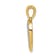 14K Two-tone Gold Diamond Heart Pendant