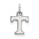 Rhodium Over Sterling Silver LogoArt University of Tennessee Extra Small Pendant