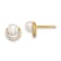 Sterling Silver Gold-tone with Freshwater Cultured Pearl and Cubic
Zirconia Earrings
