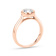 1.00ct Lab Grown Diamond Bezel Set Ring in 14k Rose Gold