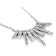 Diamond Graduated Fan Necklace In 10K White Gold 0.33ctw 18 Inch