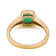 1.44 Ctw Emerald With 0.15 Ctw White Diamond Ring in 14K YG