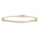 14K Two-tone Gold Polished Infinity and Heart Bracelet