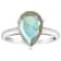 12x8mm Pear Shape Labradorite Rhodium Over Sterling Silver Ring