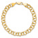 10k Yellow Gold 7mm Double Link Charm Bracelet