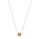 Yellow Citrine Platinum Over Sterling Silver Pendant With Chain 0.81ctw