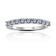 Round Lab Created Alexandrite Sterling Silver Anniversary Style
Stackable Band Ring, 0.65ctw