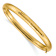 14k Yellow Gold 6.5mm Hammered Fancy Hinged Bangle Bracelet