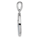 Rhodium Over Sterling Silver Blue Lab Created Opal Wave Pendant