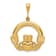 14k Yellow Gold Claddagh Pendant