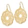 14K Yellow Gold Fancy Lace Filigree Dangle Earrings