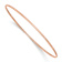 14k Rose Gold 1.5mm Polished Slip-on Bangle Bracelet
