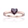 Blue Lab Created Alexandrite Heart Shape Ring 14K Rose Gold Over
Sterling Silver Solitaire Ring