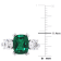Lab Created Emerald and Lab Created White Sapphire 10k White Gold Ring 4.02ctw