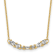 14K Yellow Gold and White Rhodium-plated Polished and Diamond-cut Bar Necklace