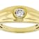 Timeless Lab-Grown Diamond Men's Solitaire Ring In 14K Gold Over
Sterling Silver