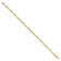 14k Yellow Gold 3.2mm Polished Fancy Rectangle Link Bracelet